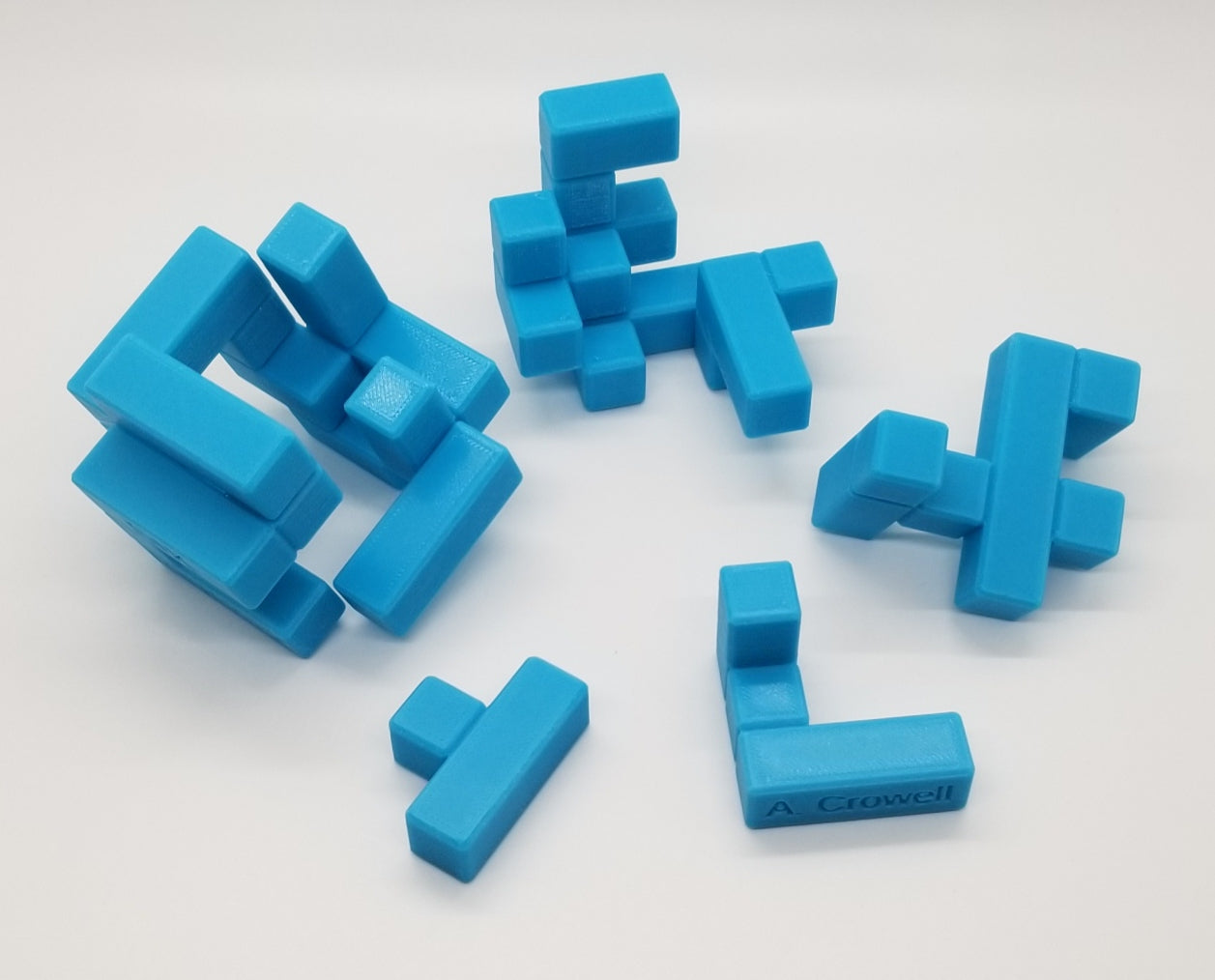 Six Rings 2 - Turning Interlocking Cube Puzzle