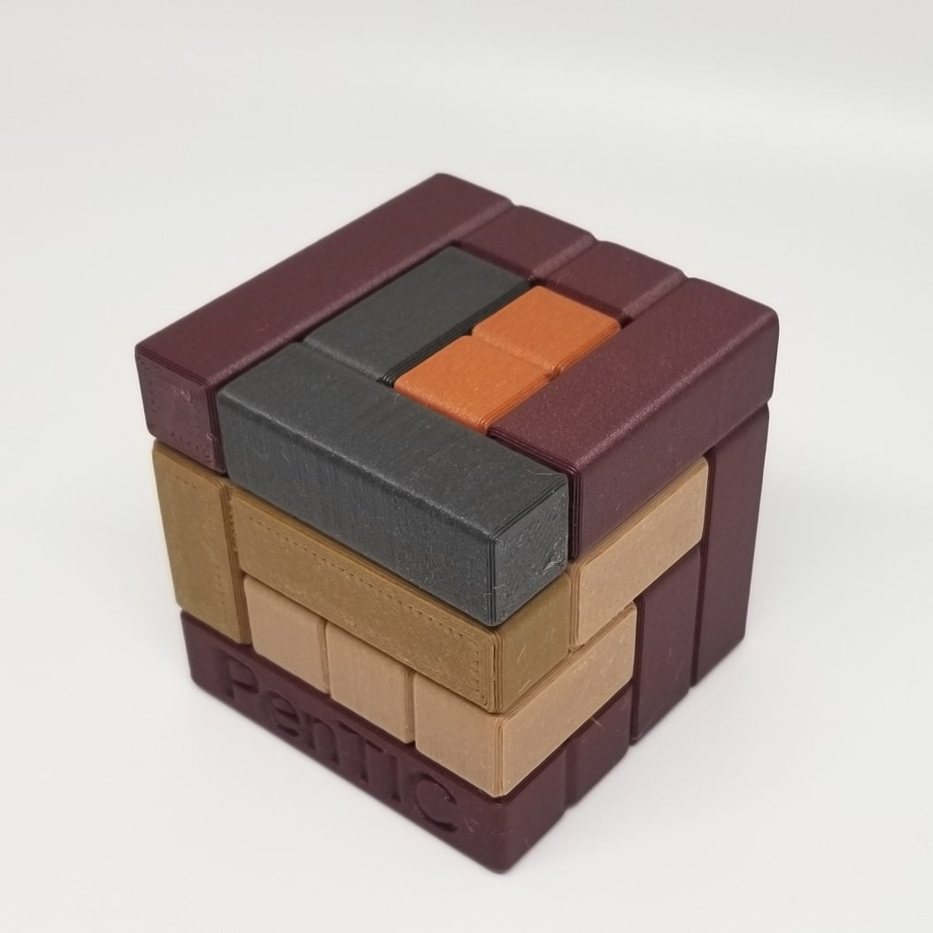 PenTIC - 3D Printed Wood Filament Puzzle