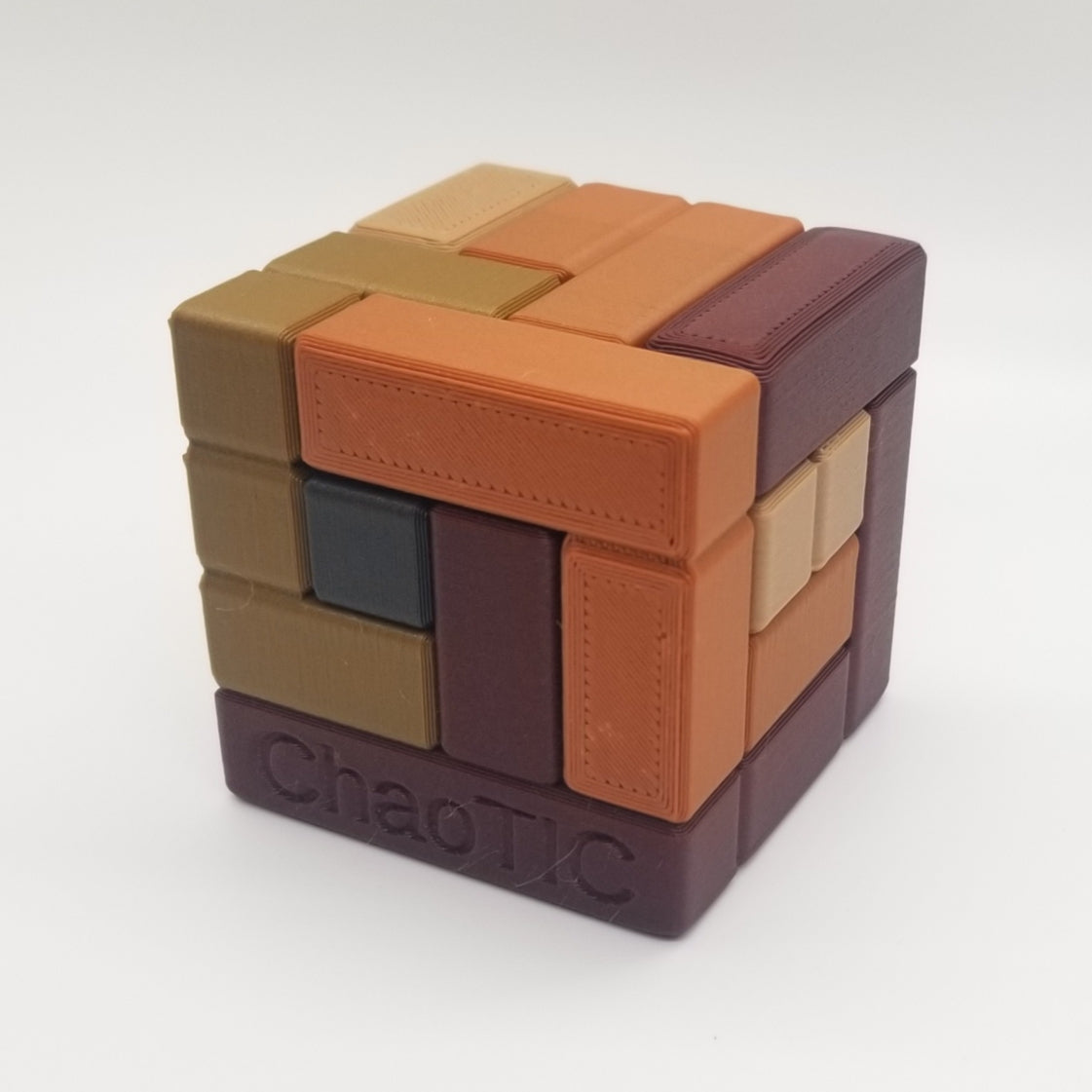 ChaoTIC - 3D Printed Wood Filament Puzzle