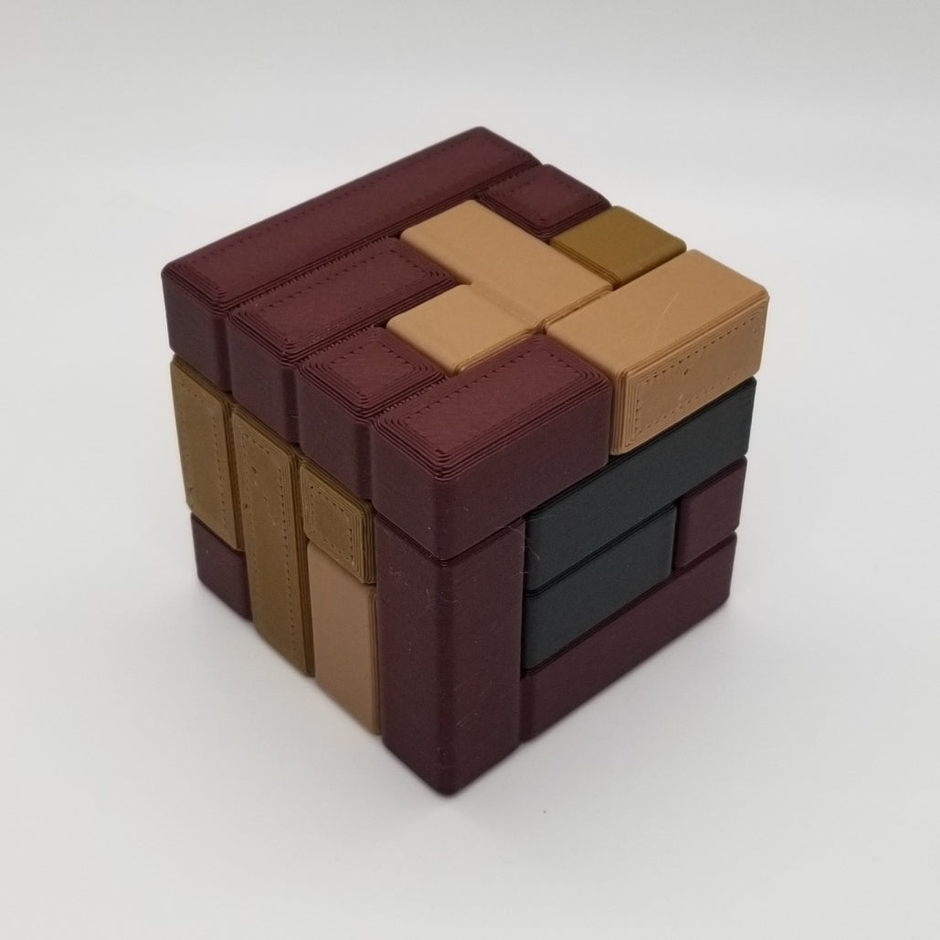 RAFTIC - 3D Printed Wood Filament Puzzle