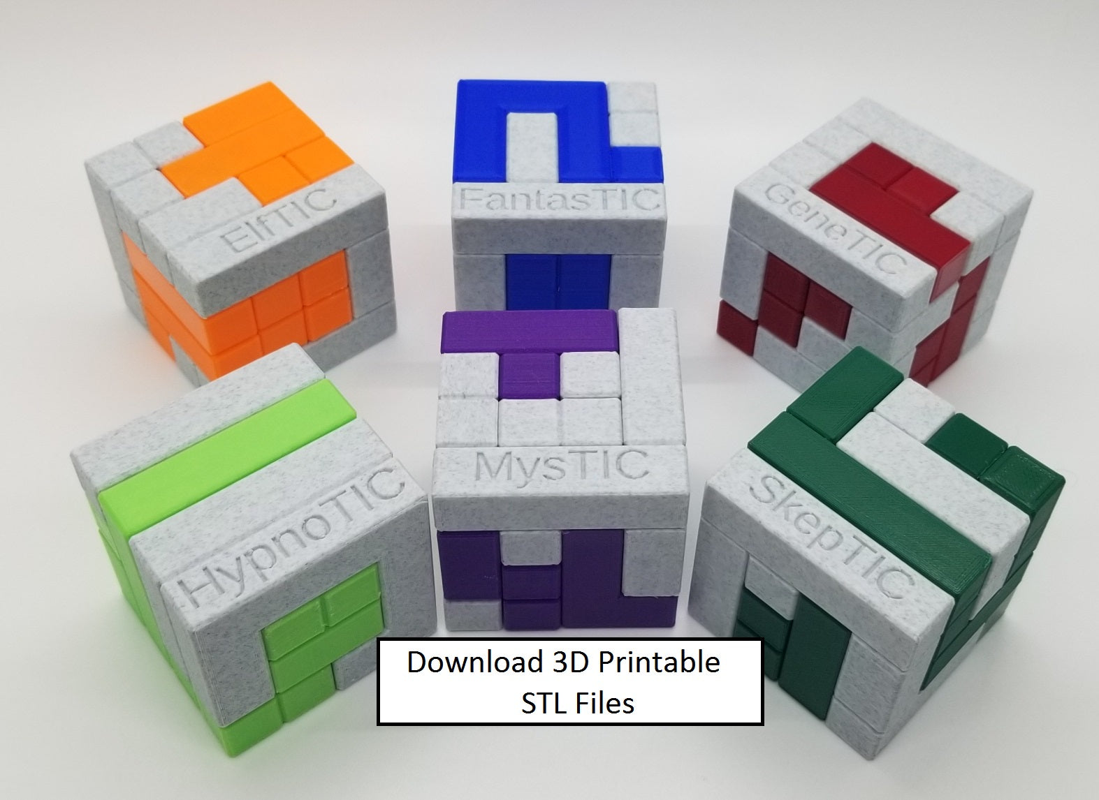 Free STL file PUZZLE DOWN THE 8 BALLS 🧩・3D printer design to download・Cults