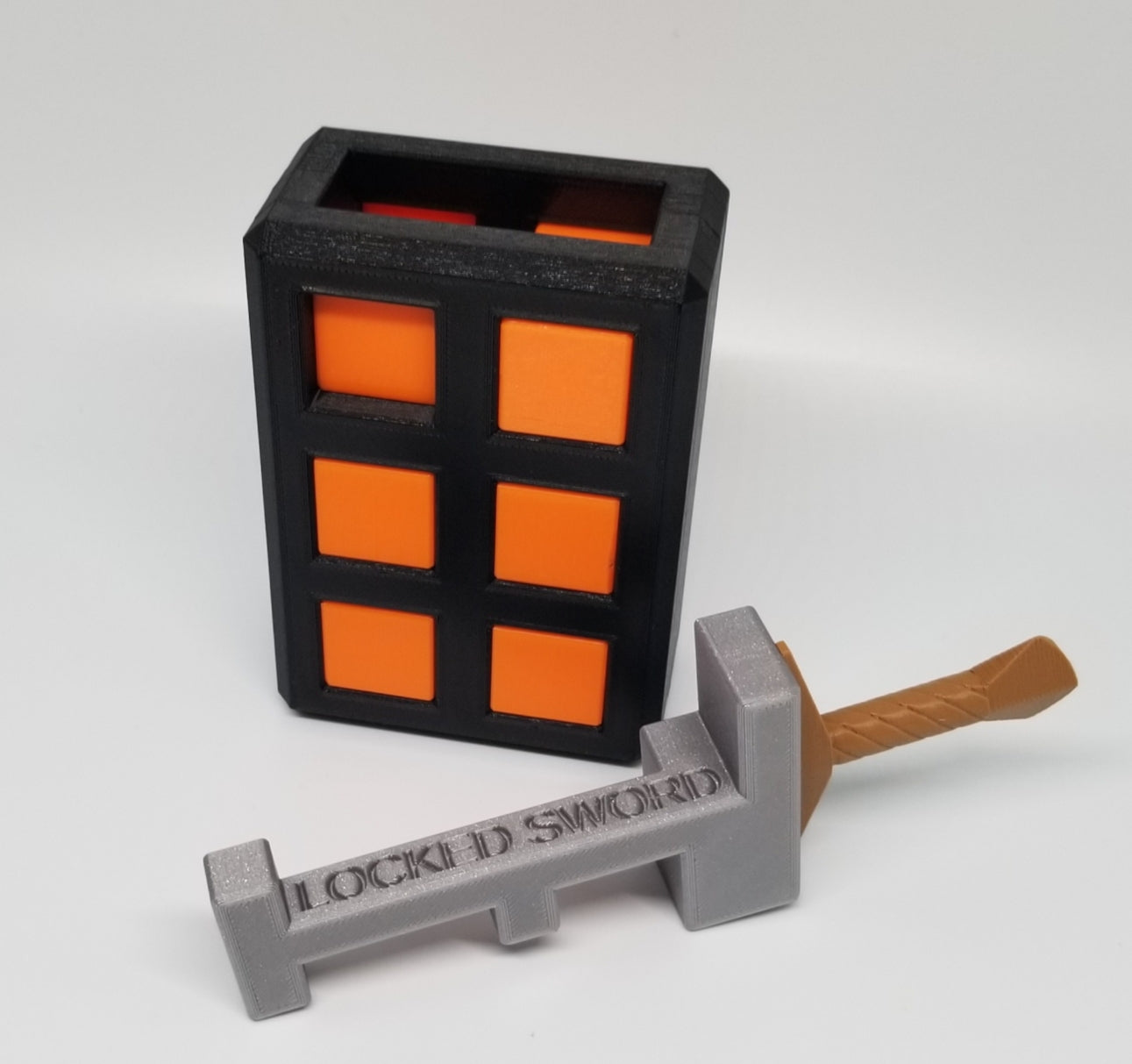 Locked Sword and Moai's Tomb - 3D Printed Puzzles