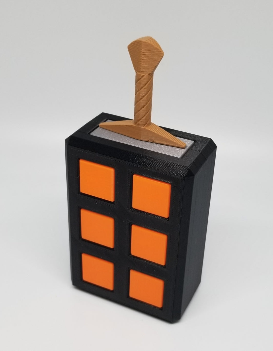 Locked Sword and Moai's Tomb - 3D Printed Puzzles