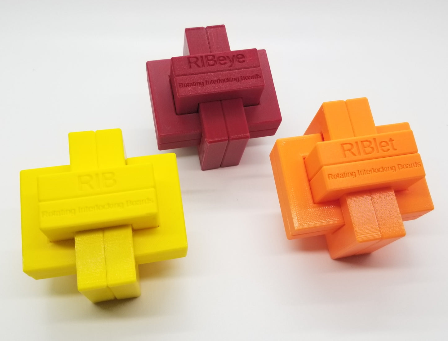 Download 3D Printable STL Files for 10 RIB (Rotating Interlocking Board) Puzzles