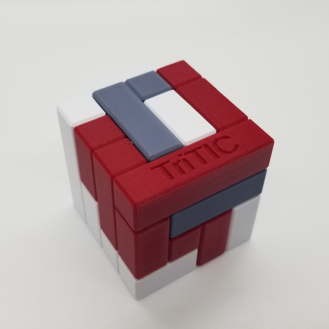 Three Piece Turning Interlocking Cube Series - 3D Printed TIC Puzzles