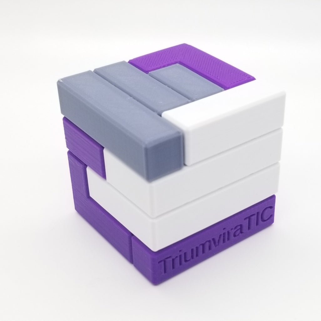 Download 3D Printable STL Files for 8 Three Piece 4x4x4 Turning Interlocking Cube Puzzles