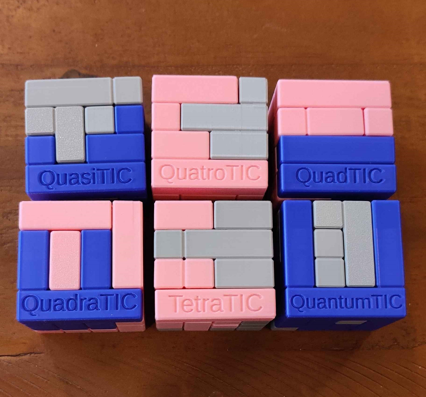 Download 3D Printable STL Files for Volume 1 of the 4 Piece Turning Interlocking Cube Puzzles