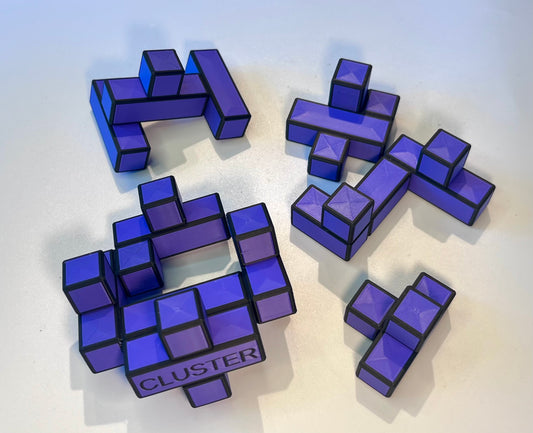 Cluster - 3D Premium Multi-Color Turning Interlocking Cube-type Puzzle