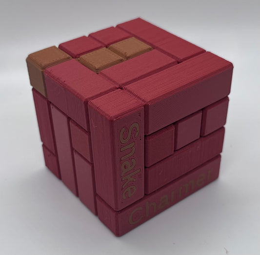 Snake Charmer - 3D Printed Wood Filament Puzzle