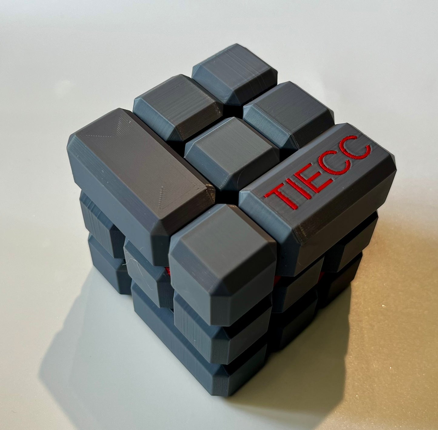 TIECC - 3D Premium Multi-Color Cube Puzzle