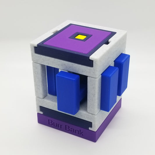 Digital Download Burr Bank - 3D Printed Burr and Sequential Discovery Puzzle