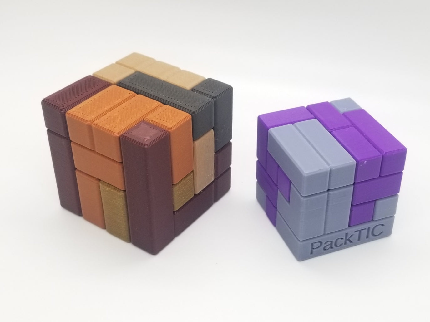 RAFTIC - 3D Printed Wood Filament Puzzle