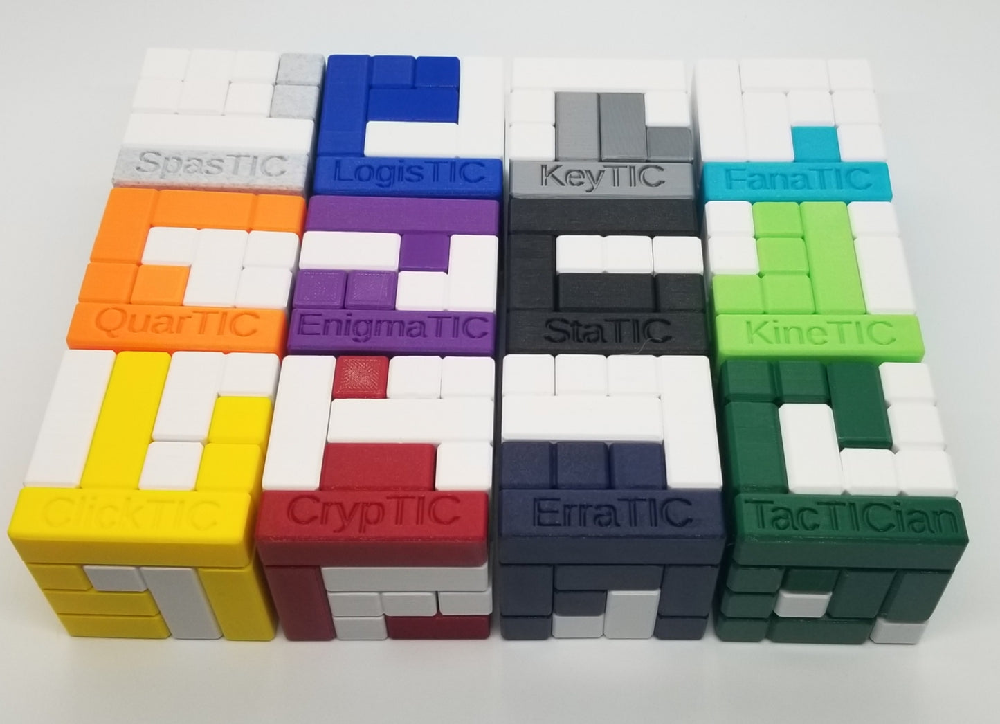 Download 3D Printable STL Files for Volume 1 of the 6 Piece Turning Interlocking Cube Puzzles