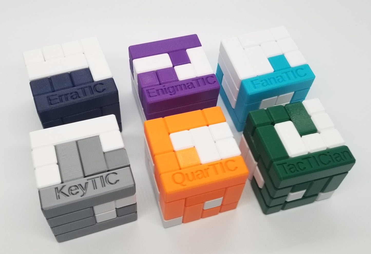 Six Piece Puzzles Volume 1 - Turning Interlocking Cube Puzzles