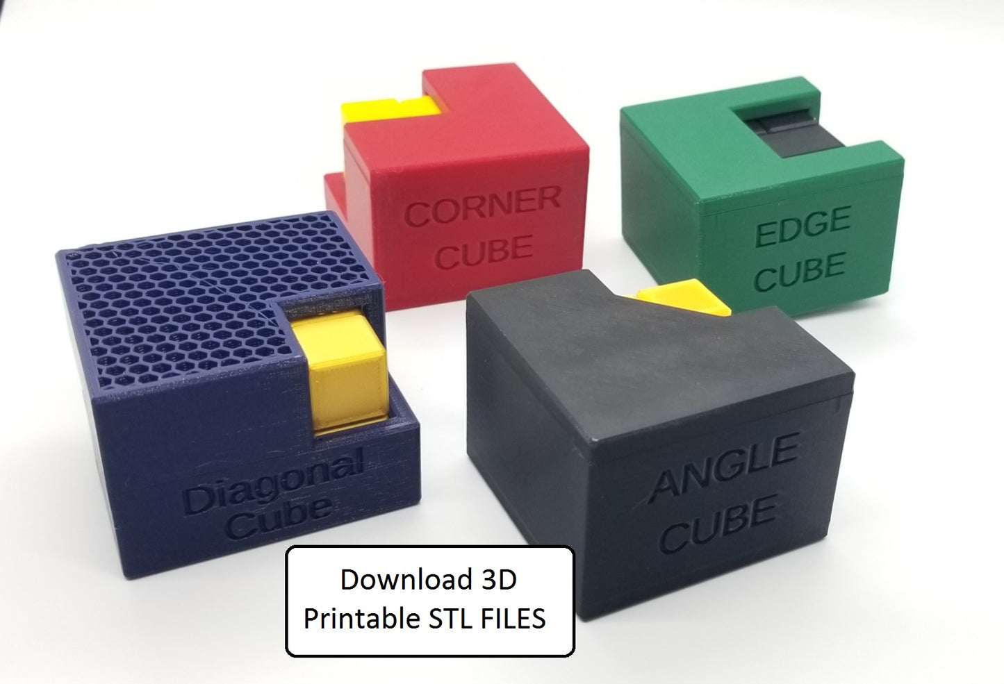 Download 3D Printable STL Files for 4 Packing Puzzles - Apparent Cube Puzzles - ARCparent Cubes