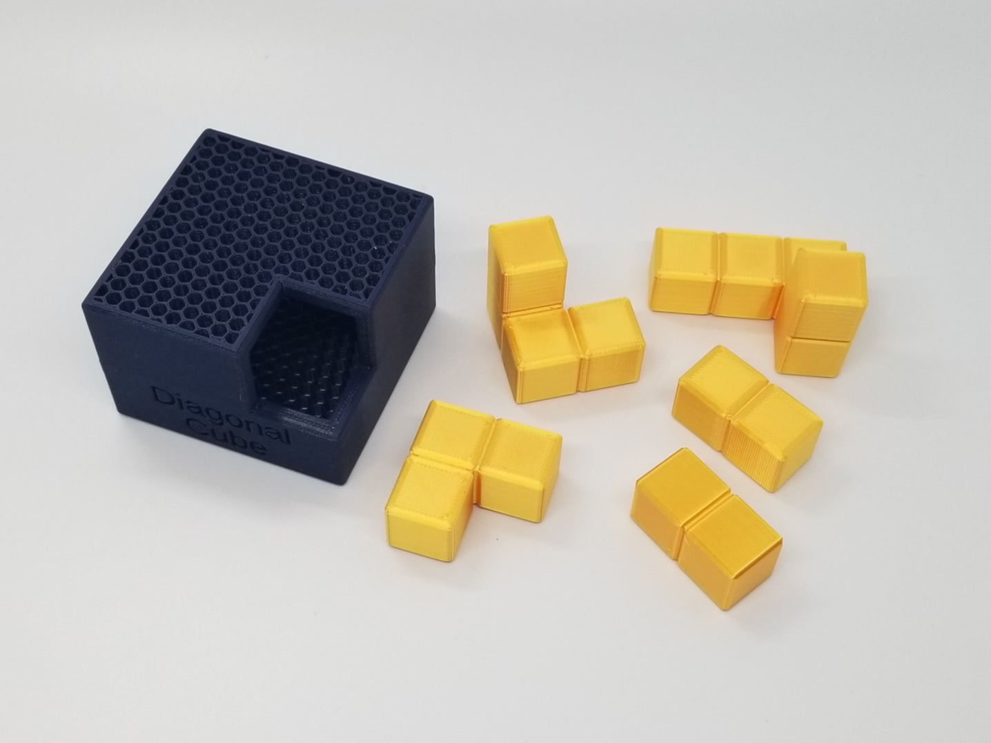 ARCparent Cube Puzzles - 3D Printed - Rotational 3D Printed Packing Puzzles
