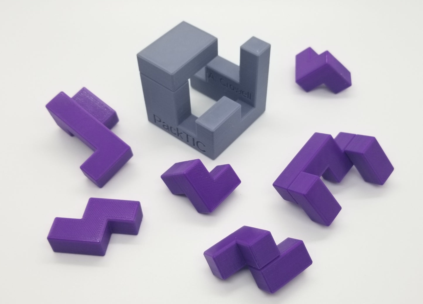 Download 3D Printable STL Files for 10 3D Packing Turning Interlocking Cube Puzzles