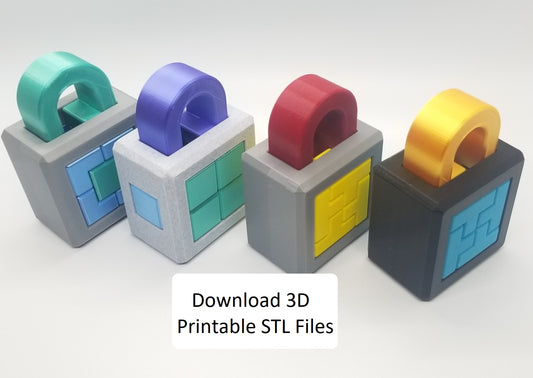 Download 3D Printable STL Files for 4 Puzzle Locks