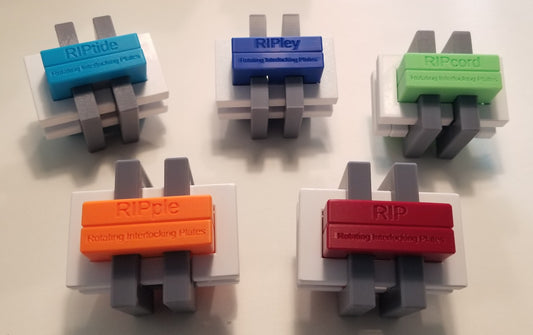 Download 3D Printable STL Files for 5 RIP (Rotating Interlocking Plate) Puzzles