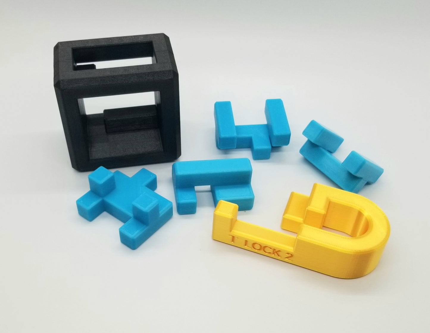 T Lock 2 - 3D Printed Puzzle Lock with Rotations
