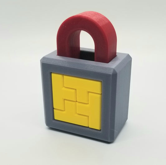 T Lock - 3D Printed Puzzle Lock with Rotations