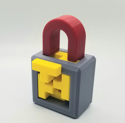 T Lock - 3D Printed Puzzle Lock with Rotations