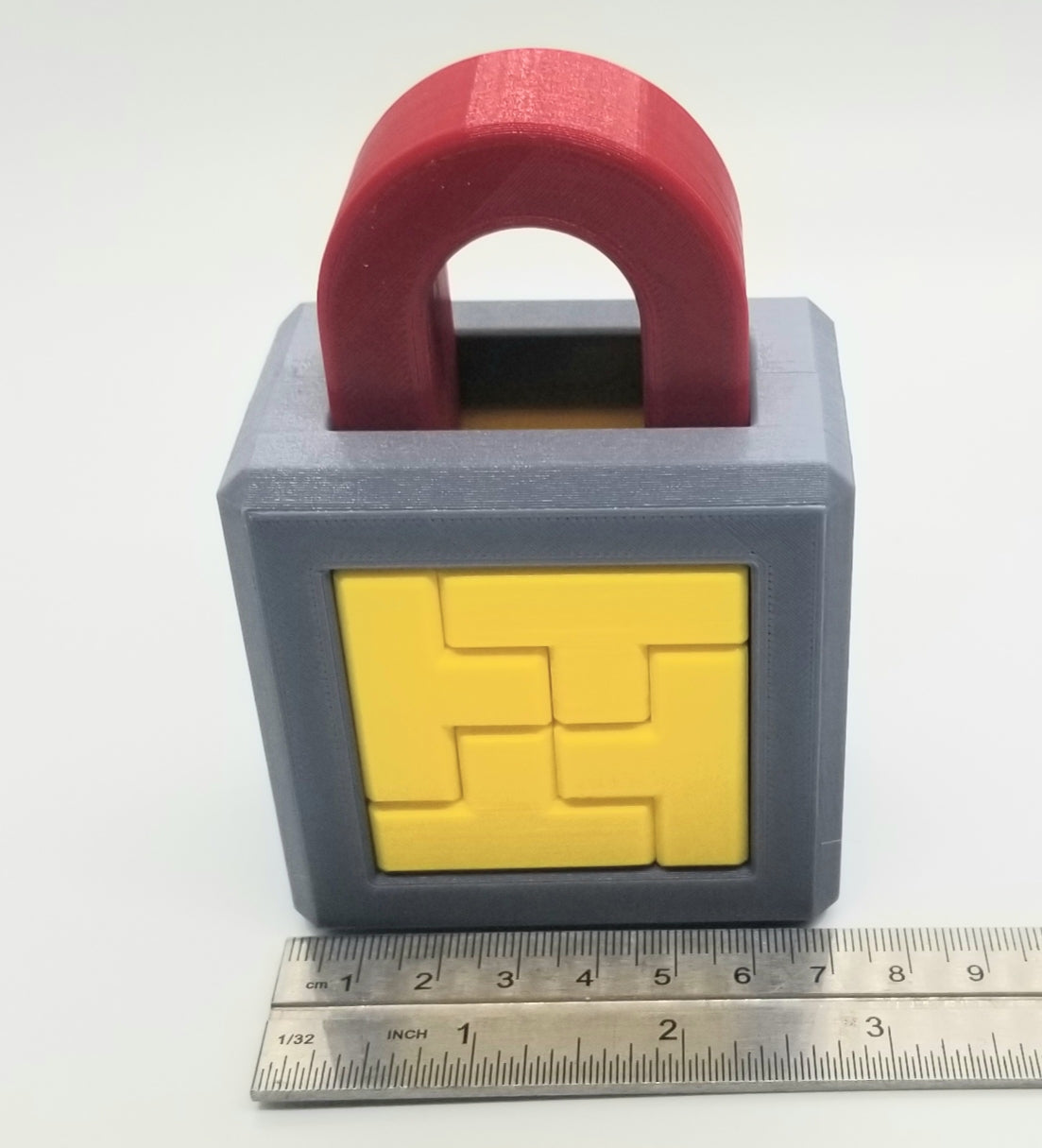 T Lock 2 - 3D Printed Puzzle Lock with Rotations