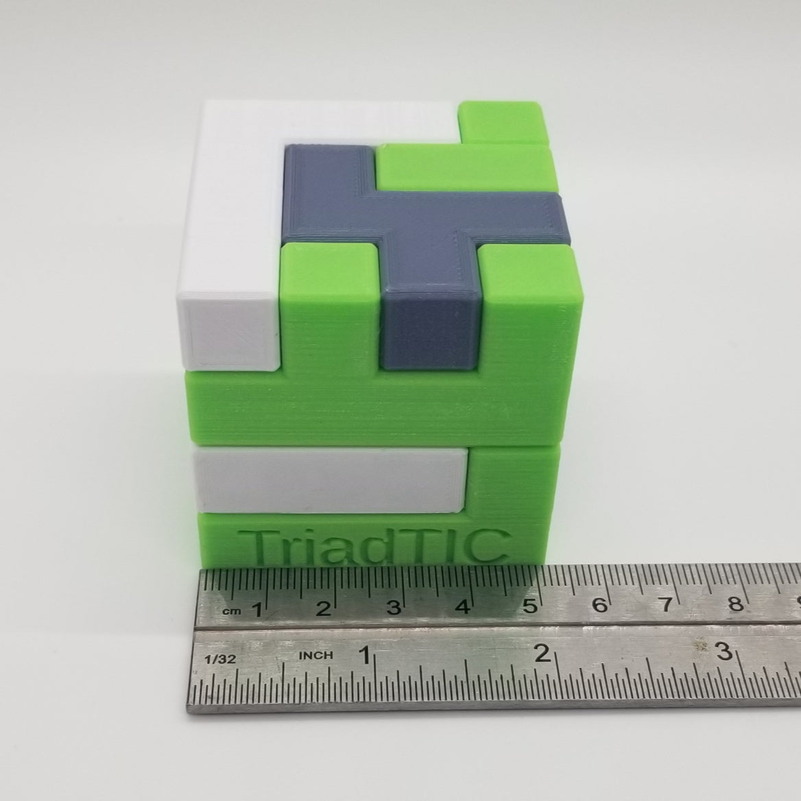 Three Piece Turning Interlocking Cube Series - 3D Printed TIC Puzzles